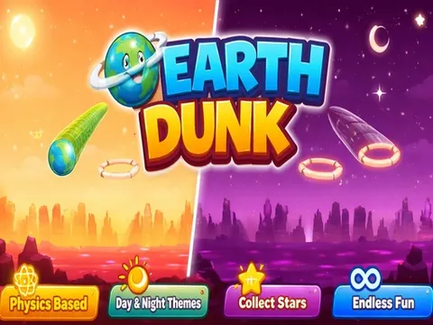 Play Earth Dunk Physics Arcade Game - Free Online Clicker